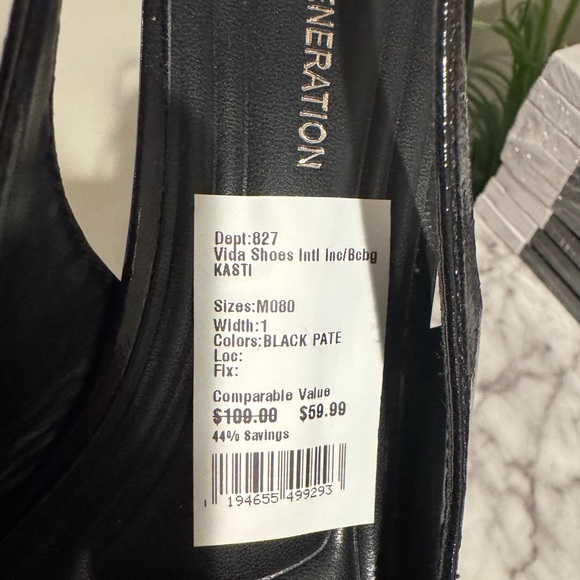 BCBG Generation Black Bow Slingbacks - Picture 8 of 8